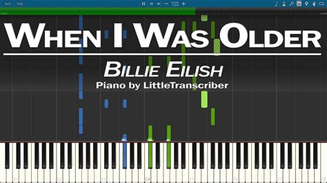 Billie Eilish When I Was Older Piano Cover Synthesia Tutorial By