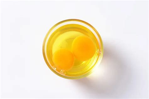 Egg White And Yolk In Glass Bowl Stock Photo By ©ajafoto 89895360