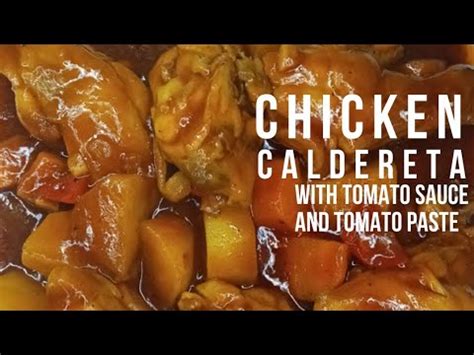 Simpleng Luto Ng Kalderetang Manok Chicken Caldereta Recipe YouTube