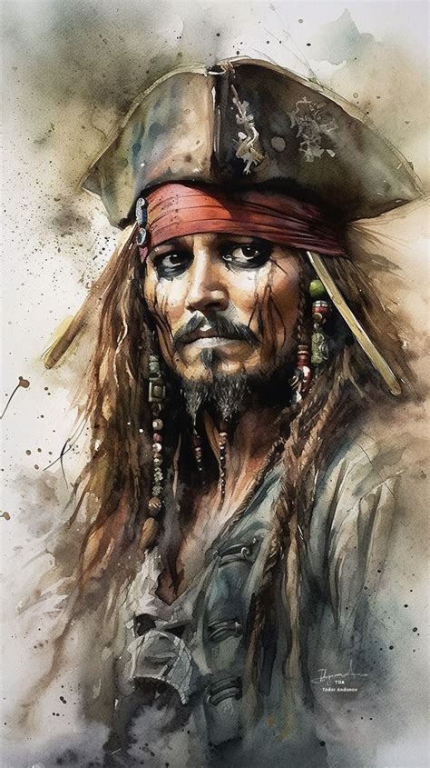 Johnny Depp In Captain Jack Sparrow Jack Sparrow Drawing