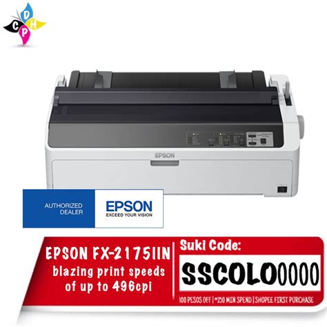 Epson Fx 2175ii Dot Matrix Printer Shopee Philippines