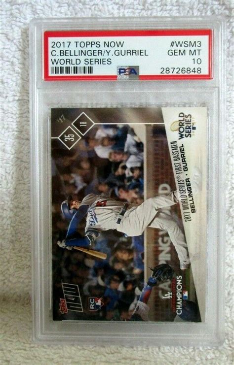 Cody Bellinger RC 2017 Topps Now ROOKIE Card WSM3 GEM MINT PSA10