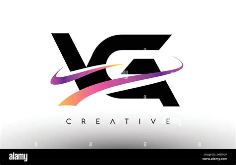 Vg Logo Letter Design Icon Vg Letters With Colorful Creative Swoosh