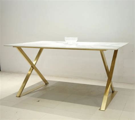 Stainless Steel Ss Pvd Coated Dining Table Seater At Rs Piece