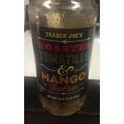 Trader Joe S Roasted Tomatillo And Mango Salsa Calories Nutrition