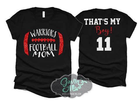 Glitter Football Mom Shirt Football Shirts Football Spirit - Etsy