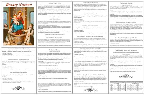 Rosary Pamphlet Fold - 10 Free PDF Printables | Printablee