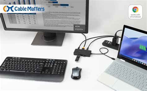 Amazon 【works With Chromebook 認証取得】cable Matters 4k60hz Usb C ハブ Hdmi Usb C 多機能変換アダプタ Hdmi 2x