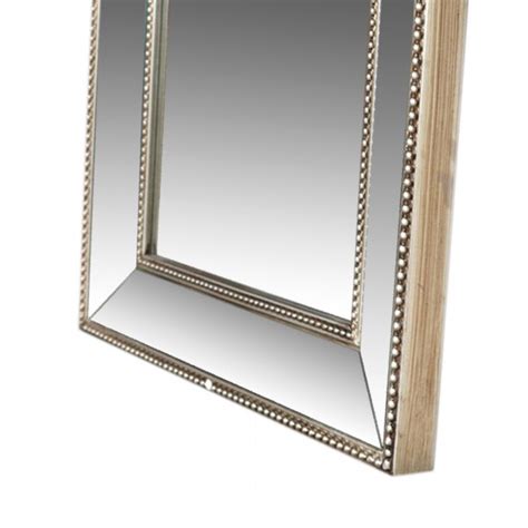 Miroir Psyché sur Pied Moulures Résine Argent et Champagne H 164 cm