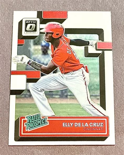 Elly De La Cruz Panini Donruss Optique Recrue Not E Rc