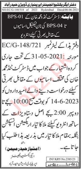 Jobs Interviews At Irrigation Department Pinyari Division Job