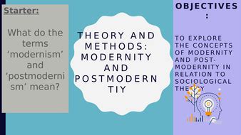 AQA A2 Sociology- Theory and Methods: Modernity and Postmodernism ...