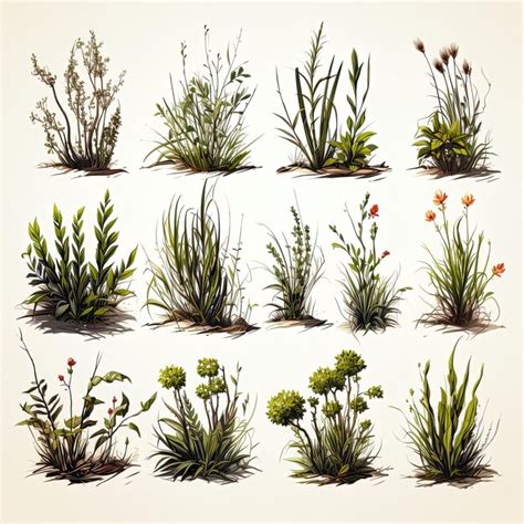 Premium Photo Grass Game Assets