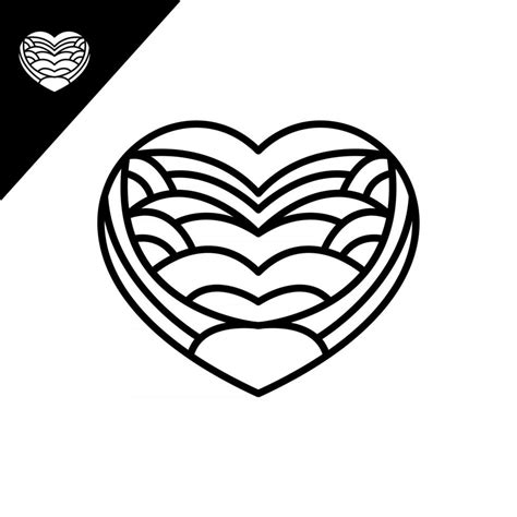 Heart line art design 2870537 Vector Art at Vecteezy