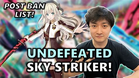 Undefeated Locals Sky Striker Deck Profile Post Ban List New Format