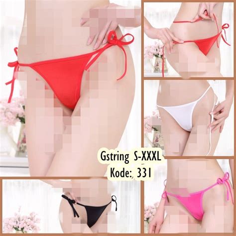 Gstring S M L Xl Xxl Xxxl Original Hannah Lingerie Tali Samping Warna