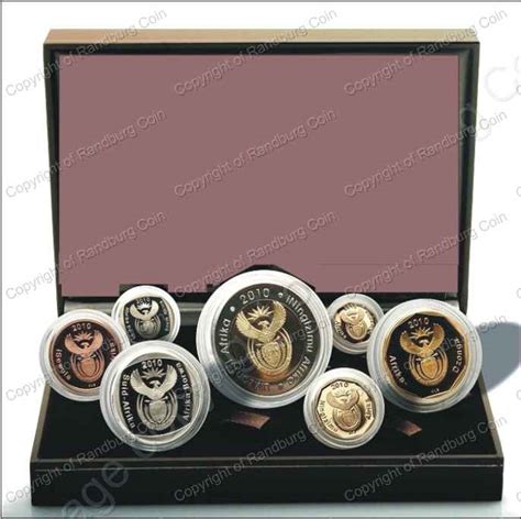 Proof Sets - *#* 2010 South African Short Proof Coin Set Ltd 1449 - NO Certificate *#* was sold ...