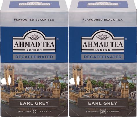 Herbata Earl Grey Czarna W Kopertach Ahmad Tea Decaffeinated Szt X