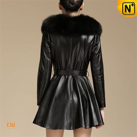 Women Slim Fit Sheepskin Leather Coat Cwmalls