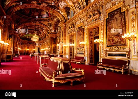 France, Paris, Luxembourg Palace, lecture hall, former gallery of the Throne Stock Photo - Alamy