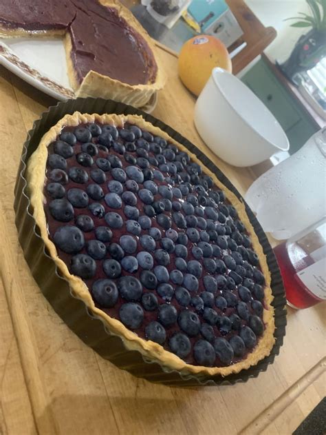 Citrus Curd And Fresh Blueberries Pie Gag