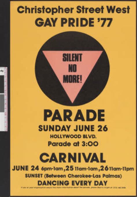 50 Years Of La Pride The Worlds First Permitted Gay Pride Parade In Posters Kcet