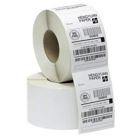 White Chromo Polyester Pre Printed Barcode Label Size X Mm At Rs