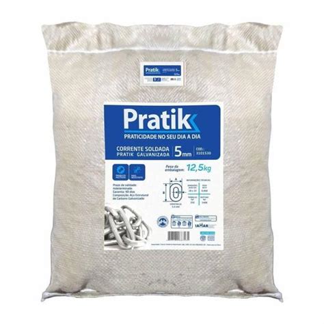 Corrente Pratik Soldada Galvanizada Mm Kg Corrente Zincada