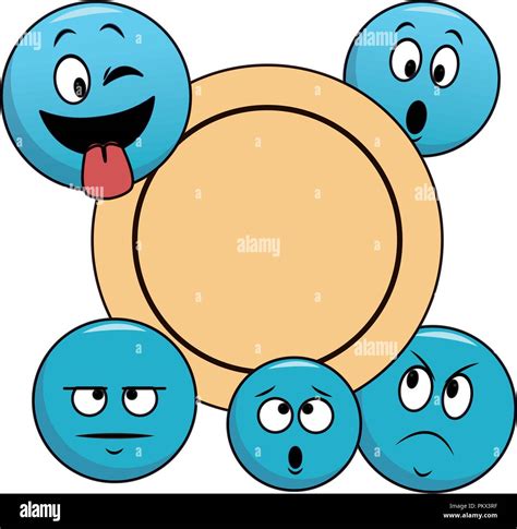 Emoticons Frame Concept Stock Vector Image Art Alamy