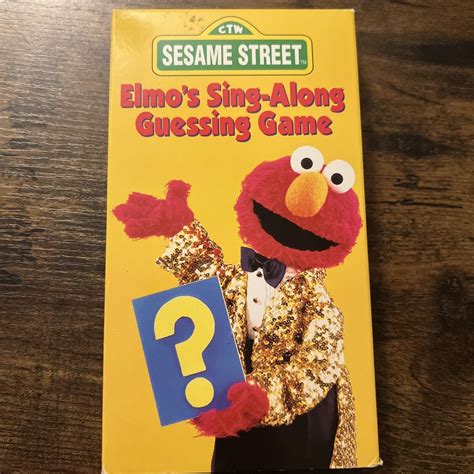 Elmo’s Sing Along Guessing Game Vhs Sesame Grelly Usa