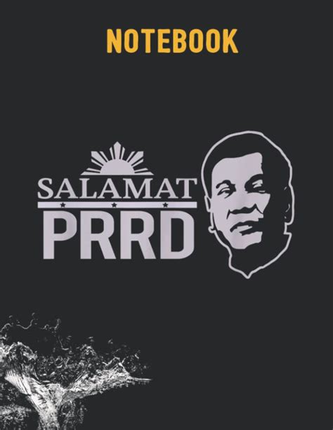 Salamat Prrd Thank You Duterte Pinoy Pride President Cool Notebook 140