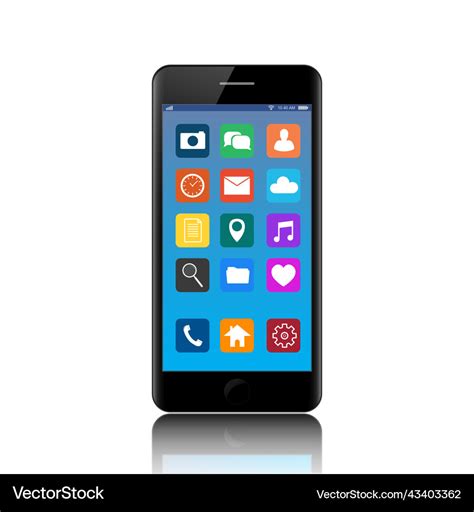 New realistic mobile smart phone modern style Vector Image