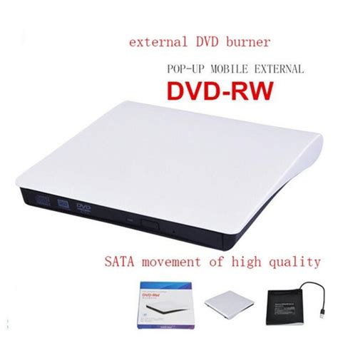 portable external slim dvd rwcd rw burner recorder optical drive cd