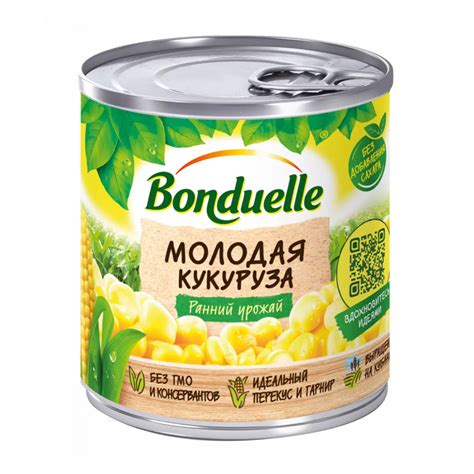 Кукуруза Bonduelle Молодая Сладкая 2+1 гр/уп (Ресей/Россия) купить ...