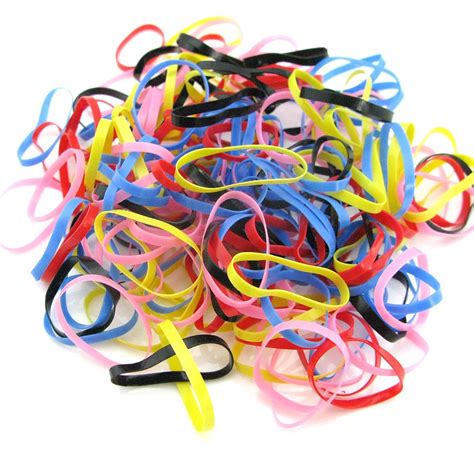 rubber hair bands assorted colours british chemist
