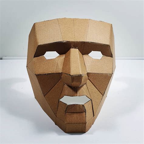 How To Diy Easy Cardboard Human Mask Front Man Dr Doom