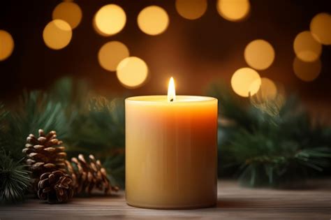 Premium AI Image The Warm And Inviting Glow From A Lit Christmas