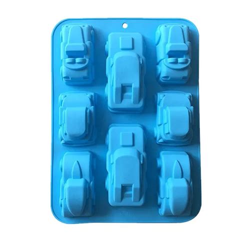 3d Car Silicone Mold Vehicle Soap Chocolate Candy Mould Cartoon Train