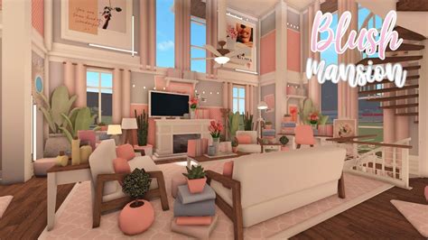 BLOXBURG Blush Modern Roleplay Mansion House Build YouTube House