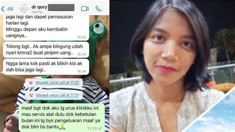 Isi Chat Dokter Qory Hilang Di Bogor Dalam Kondisi Hamil Pinjam Uang