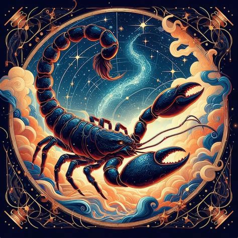 Premium Photo Illustrations Zodiac Sign Of Scorpio And A Starry Sky