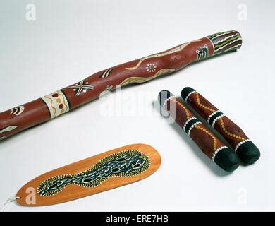 Bullroarer, Australian aboriginal instrument, aerophone Stock Photo - Alamy