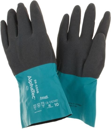 Ansell Chemical Resistant Gloves Alphatec B Mil