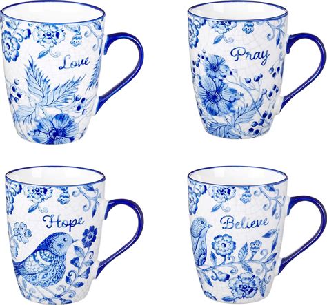 Amazon Fifth Adelaide Blue And White Ceramic Mug Home Kitchen