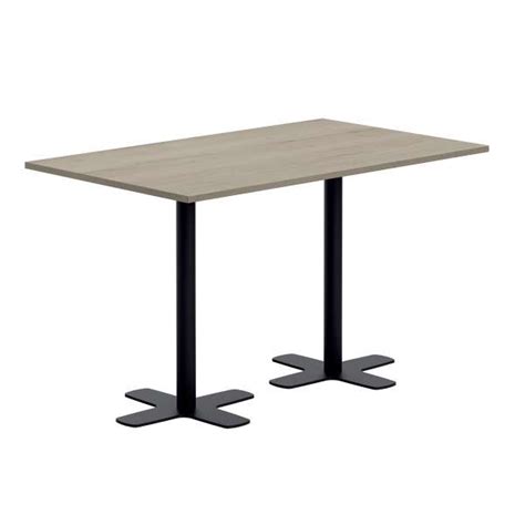 Table Hauteur 90 Cm Rectangulaire En Stratifié Avec Deux Pieds