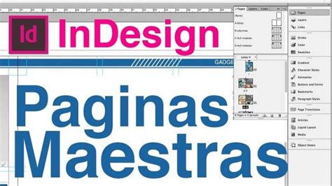 Cómo Crear y Utilizar las Páginas Maestras Usando Adobe InDesign cc