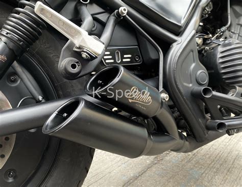 Exhaust Twin Pipe Slip On Low Mount Diablo Honda Rebel Cmx 250 300 500 17 21 Ebay