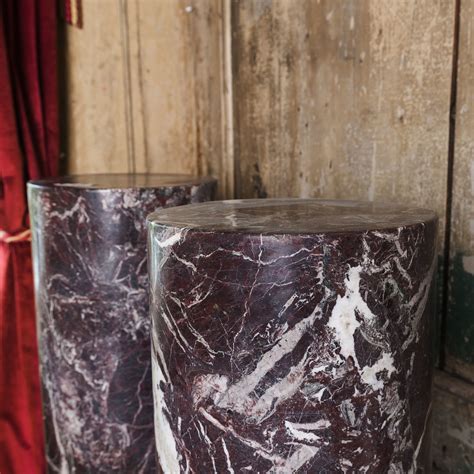 Pair Of Rosso Levanto Marble Columns Lassco Englands Prime