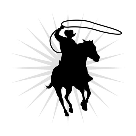 Rising Cowboy Logo Design 10810713 Vector Art at Vecteezy