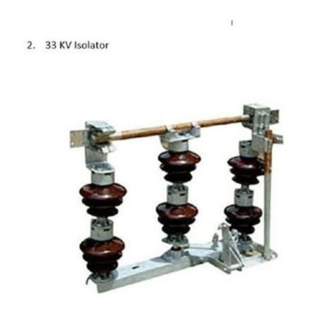 3 Poles 33 KV High Voltage Electrical Isolator Turn Twist Without Earth